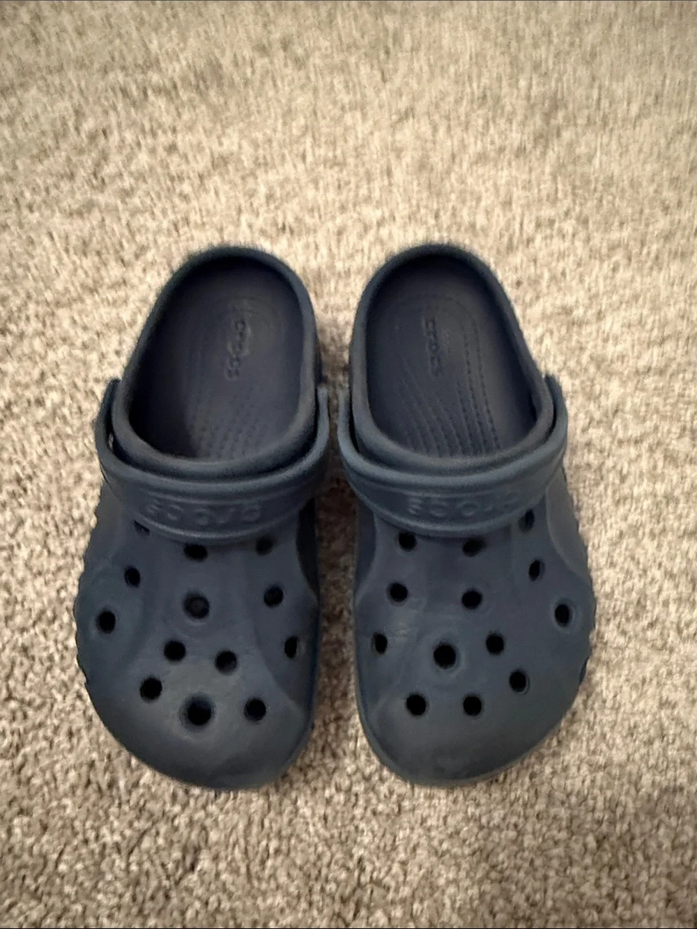 Kids Navy Blue Clog Shoes -Comfortable Slip-On